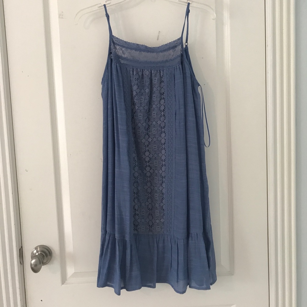 Blue mini dress